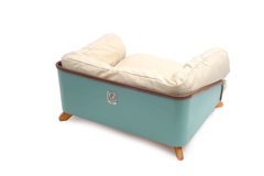Kazoca Kali candy verde com estofado de linho cru G - comprar online