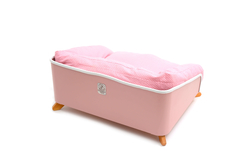 Kazoca Kali candy rosa com estofado de tecido 100% algodão poá M - comprar online