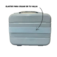 Valija Agarrate Catalina mediana 24" + Beauty de mano