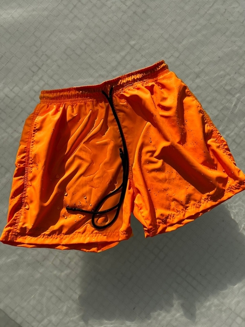 Short de baño basico Naranja