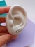 Brinco Ear Cuff 3 Corações - loja online