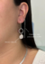Brinco Ear Line Quartzo Branco - comprar online