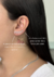 Brinco Ear Cuff Corações Anzol - comprar online
