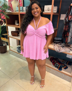 Vestido Macaquinho Plus Size Penélope