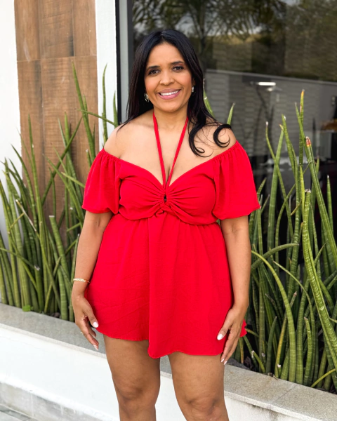 Imagem do Vestido Macaquinho Plus Size Penélope