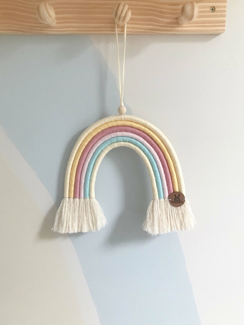 Arco-Íris macramê Candy Colors