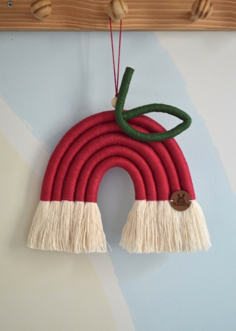 Macramê Maçã - Coleção Frutinhas Mâmels