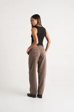 JEAN BAGGY SKATER CHOCO DESGASTADO - comprar online