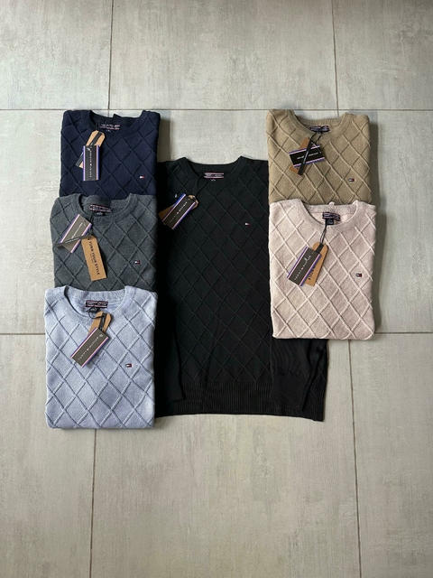 SWEATER DE HILO CON PATRON - comprar online