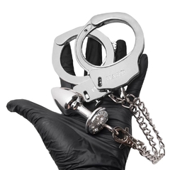 Kit Algemas com Plug Anal Cromado - comprar online