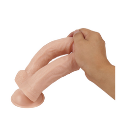 Prótese Dupla Realística - 18,3cm e 19,5 x 3,5cm - Delicasex Sex Shop - Prazer, Autoconhecimento & Bem-Estar