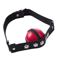 Mordaça Bola com Detalhes em Metal