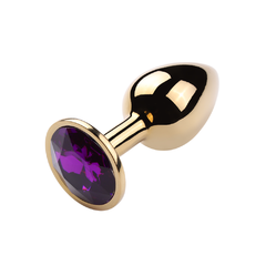 Plug Anal Dourado Pedra | P