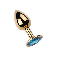 Plug Anal Dourado Pedra | P - Delicasex Sex Shop - Prazer, Autoconhecimento & Bem-Estar
