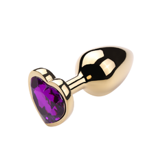 Plug Anal Dourado Coração | P - comprar online
