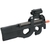 ARMORER WORKS / FN HERSTAL GBBR P90 BLOWBACK AIRSOFT PDW BLACK - Scope Brasil - A maior loja de airsoft e airgun do Brasil, variedade em acessórios, rifles e pistolas.