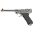 WE GBB LUGER P08 GBB 6" BLOWBACK AIRSOFT PISTOL SILVER