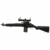 TOKYO MARUI AEG M14 SOCOM AIRSOFT RIFLE BLACK COMBO
