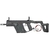 KRISS VECTOR AEG SMG RIFLE BY KRYTAC WITH PERUN TRIGGER BLACK COMBO