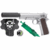 WE GBB 1911-SER MATTE CHROME CHECKER GRIP E006A-SV SILENCIADOR COMBO