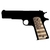 CYBERGUN SWISS ARMS 1911 WOOD GRIP US FLAG - comprar online