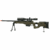 ARES SPRING SNIPER AW-338 MSR-008 530 FPS AIRSOFT RIFLE OD GREEN COMBO