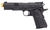 Pistola de airsoft G&G GBB GX45 MKV Blowback preta, com cano amarelo e design moderno.