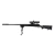 Rifle de Airsoft Modify Mod24 Bolt Action na cor preta, com bipé e mira telescópica, ideal para alta precisão e desempenho.