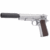 WE GBB 1911-SER MATTE CHROME CHECKER GRIP E006A-SV SILENCIADOR COMBO - Scope Brasil - A maior loja de airsoft e airgun do Brasil, variedade em acessórios, rifles e pistolas.