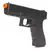 Pistola Airsoft Taran Tactical EMG Armorer Works TTI-01 e TTI-02 na cor preta, com cano laranja na ponta.