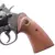 Revolver Airsoft King Arms GBB .357 Python 6" na cor preta, mostrando o cabo de madeira detalhado e o gatilho.