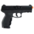 Pistola Airsoft Cybergun CO2 24/7 com slide fixo em metal na cor preta, exibindo detalhes do design e da empunhadura.