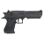 Pistola Airsoft Elétrica CYMA AEP Desert Eagle CM.121 na cor preta, vista lateral.