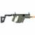 KRISS VECTOR AEG SMG RIFLE BY KRYTAC BLACK WITH OD CUSTOM PAINT ARSENAL SPORTS - comprar online