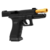 Pistola Airsoft Glock Umarex G17 Gen4 Blowback na cor preta, com cano amarelo.