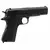 Pistola Airsoft Golden Hawk Spring GE2003 na cor preta, com detalhes realistas e empunhadura texturizada.