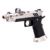 Pistola Airsoft Tokyo Marui GBB Hi-Capa 5.1 Silvered com mira óptica