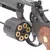 Revolver Airsoft King Arms GBB .357 Python 4" Versão II Preto com tambor visível e detalhes em madeira.
