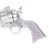 Revolver Airsoft King Arms GBB SAA .45 Devil Silver, com acabamento prateado e detalhes em metal.