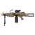 Metralhadora de airsoft A&K M249 PARA full metal na cor Desert.