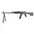 Metralhadora de airsoft AEG LCT RPK-74M com corpo de aço, em vista de perfil.