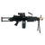 FN HERSTAL A&K CYBERGUN AEG M249 MINIMI "PARA" MKII SAW MACHINE GUN AIRSOFT RIFLE BLACK - comprar online