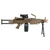 FN HERSTAL A&K CYBERGUN AEG M249 MINIMI "PARA" MKII SAW MACHINE GUN AIRSOFT RIFLE DESERT - comprar online