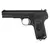 Pistola Airgun Umarex Legends CO2 4.5mm TT-33 na cor preta, vista lateral.