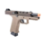 Pistola Airsoft Poseidon GBB Orion Performance Series Model 2 na cor tan, destacando detalhes como o cano e a empunhadura.