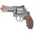 Revolver ARES Silver 6mm sendo exibido dentro do seu estojo rígido preto original.