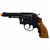 Revolver Airsoft HFC GBB HG-131 Blowback Preto com detalhes em madeira e ponta laranja