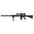 Rifle de airsoft AEG ARES SR-25 M110 DMR com luneta e bipé montados.