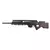 Rifle de airsoft AEG Sniper ARES SL-9 na cor preta, com luneta montada.