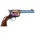 Revolver Airsoft King Arms GBB SAA .45 Peacemaker Short com acabamento azulado e cabo de madeira
